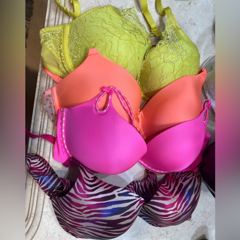 Colorful Victoria Secret Bra Bundle 38C